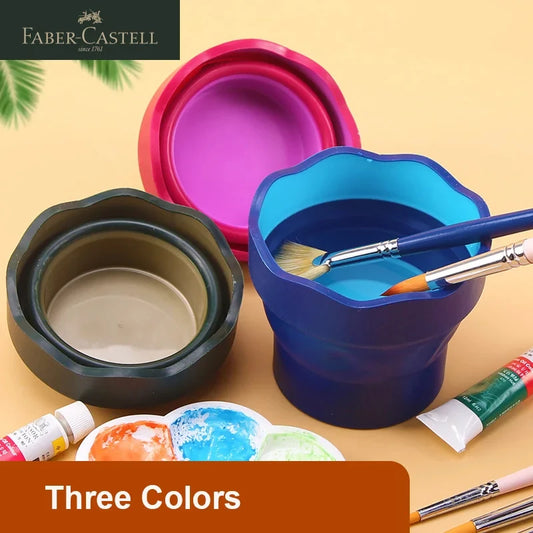Portable Telescopic Watercolor Brush Washer – Foldable Art Bucket for Easy Cleaning