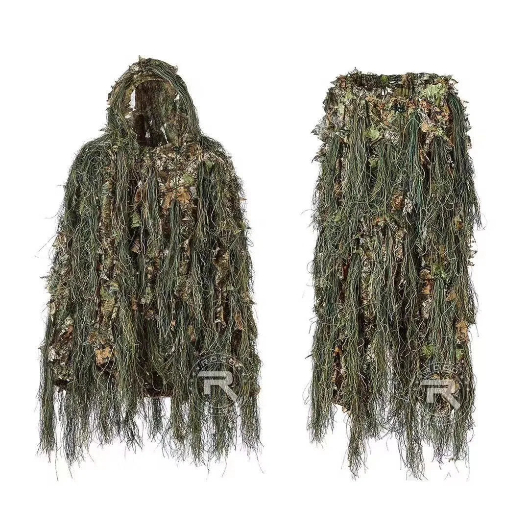 Geely 3D Bionic Leaf Camouflage Ghillie Suit – Perfect Woodland Camo for Hunting