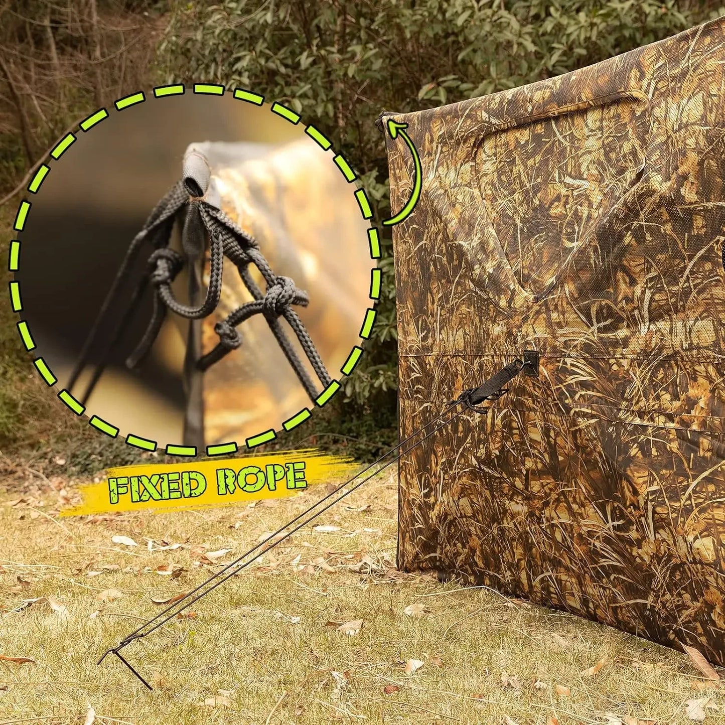 Easy-to-Install Pop-Up Ground Blinds – Perfect Hay Camo Tent for Deer, Turkey, and Duck Hunting