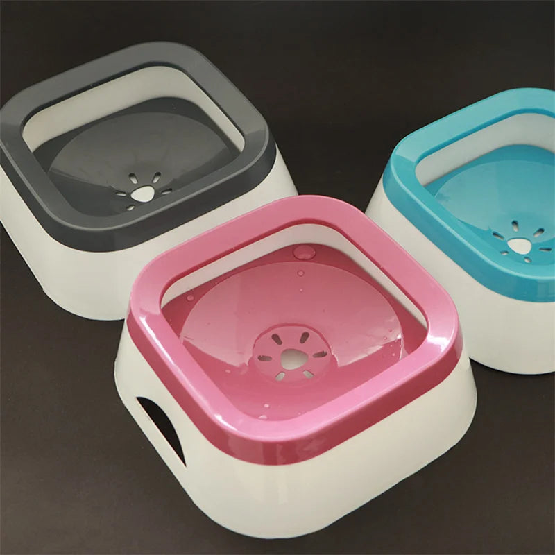 Anti-Splash Dog Water Bowl – 1L Large-Capacity Pet Waterer for Dogs, Cats & Puppies, Spill-Resistant Design