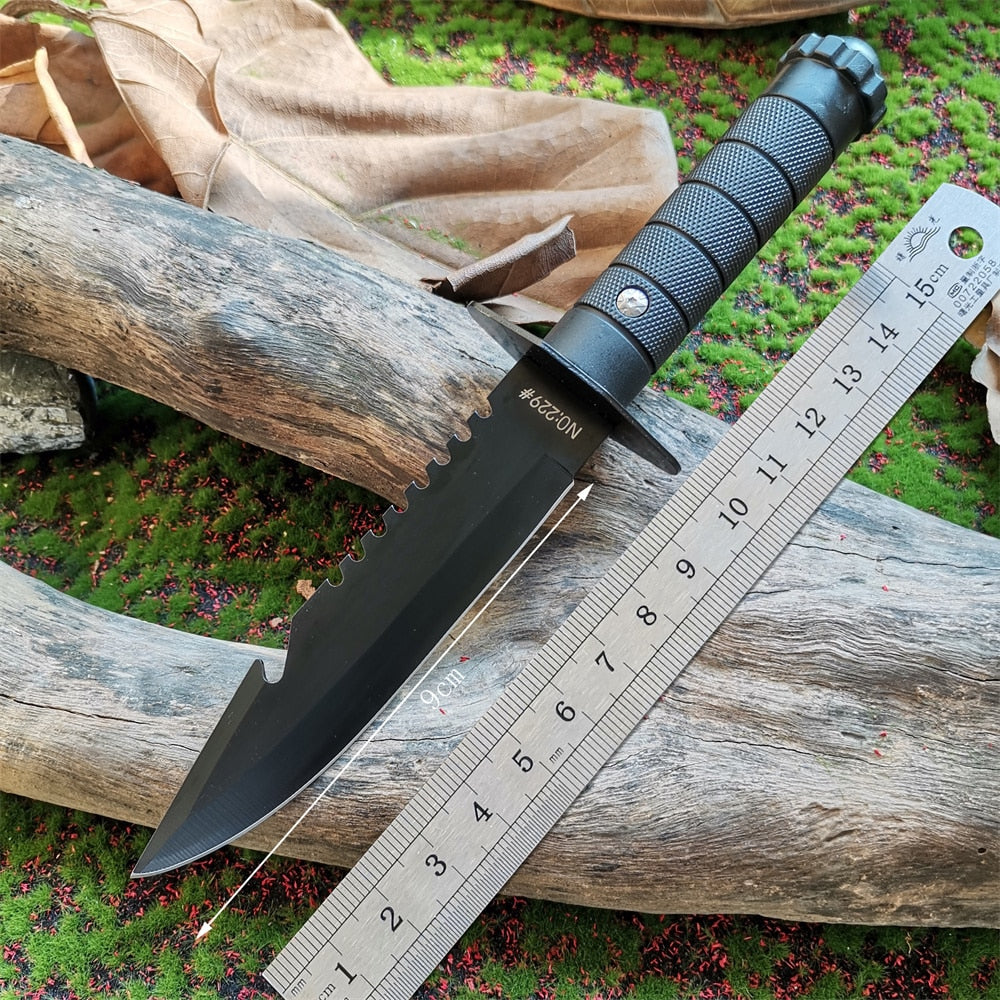 Stainless Steel Outdoor Tactical Survival Knife: Your Ultimate Self-Defense and Bushcraft Tool