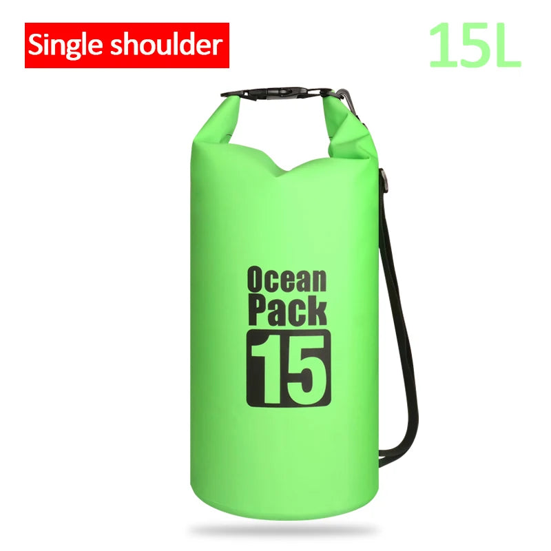 Waterproof Swimming Dry Bags: 500D Dry Sack Options in 2/5/10/15/20/30L for Boating, Fishing, Rafting