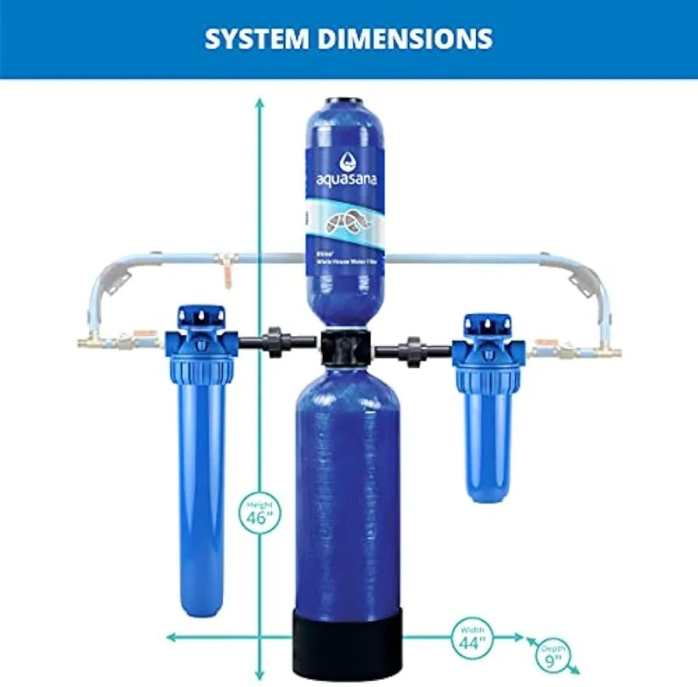 Whole House Water Filter System: Carbon & KDF Filtration for Home - Removes Sediment and 97% of Chlorine