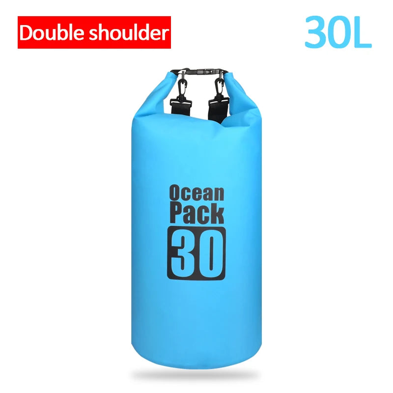 Waterproof Swimming Dry Bags: 500D Dry Sack Options in 2/5/10/15/20/30L for Boating, Fishing, Rafting