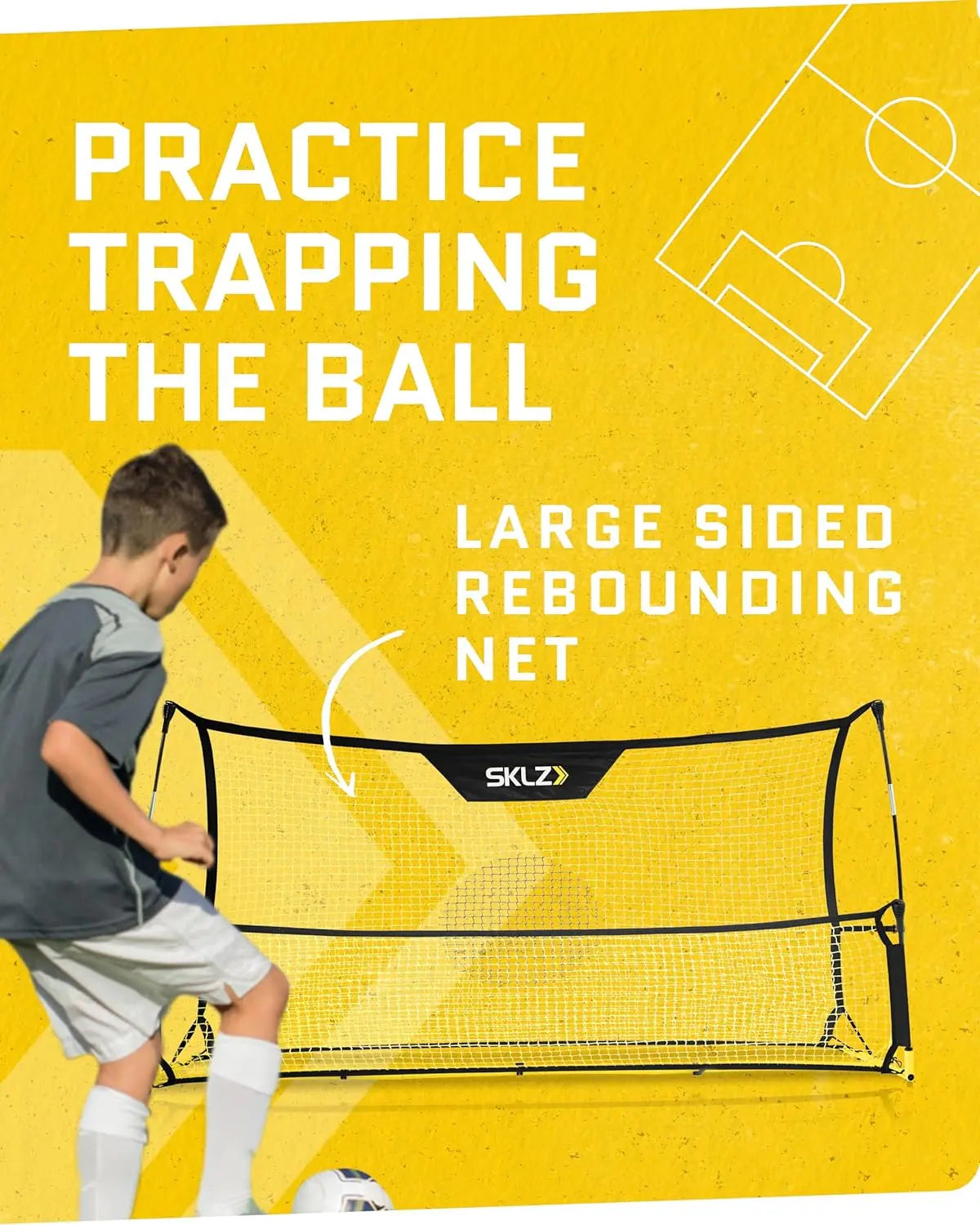 Portable Soccer Trainer – Rebounder Net for Volley, Passing, and Solo Practice