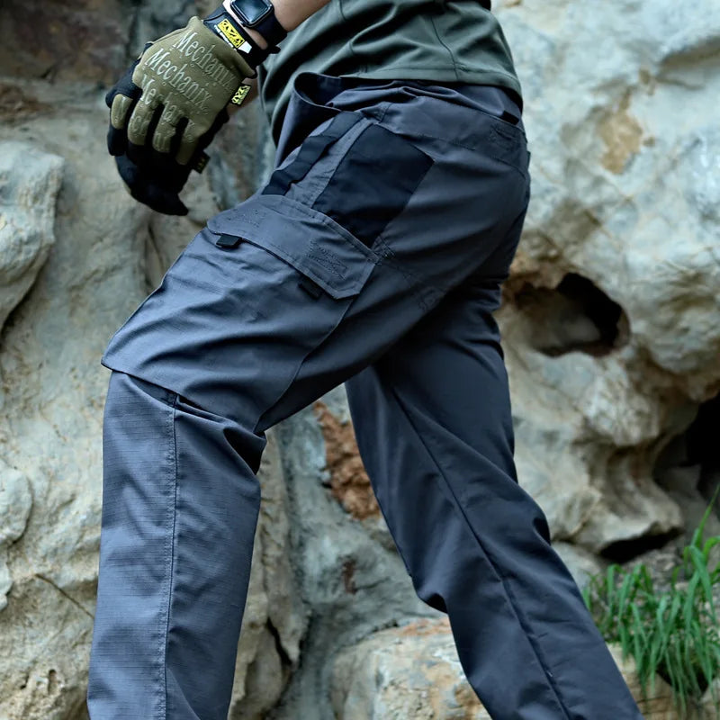 Premium Tactical Cargo Pants: Waterproof Ripstop Military-Style Men's Combat Training Trousers with Multi-Pocket Design