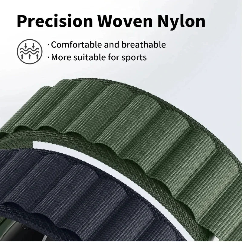 22mm Sports Alpine Loop Strap for Redmi Watch 5 Lite/Active – Nylon Comfortable Replacement Band Bracelet