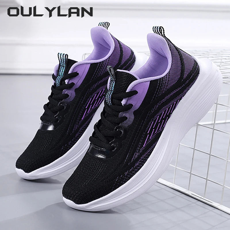 New Women's Breathable Outdoor Sports Sneakers – Fashionable, Lightweight Mesh Running Shoes for Casual Wear