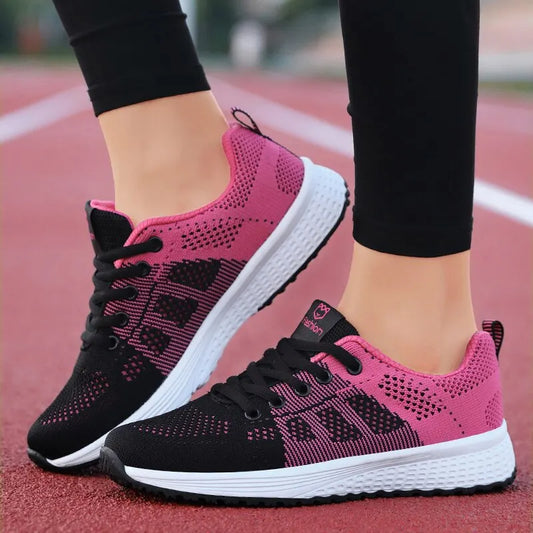 Women's Lightweight Running Sneakers – Comfortable Sport Shoes for Jogging and Tennis