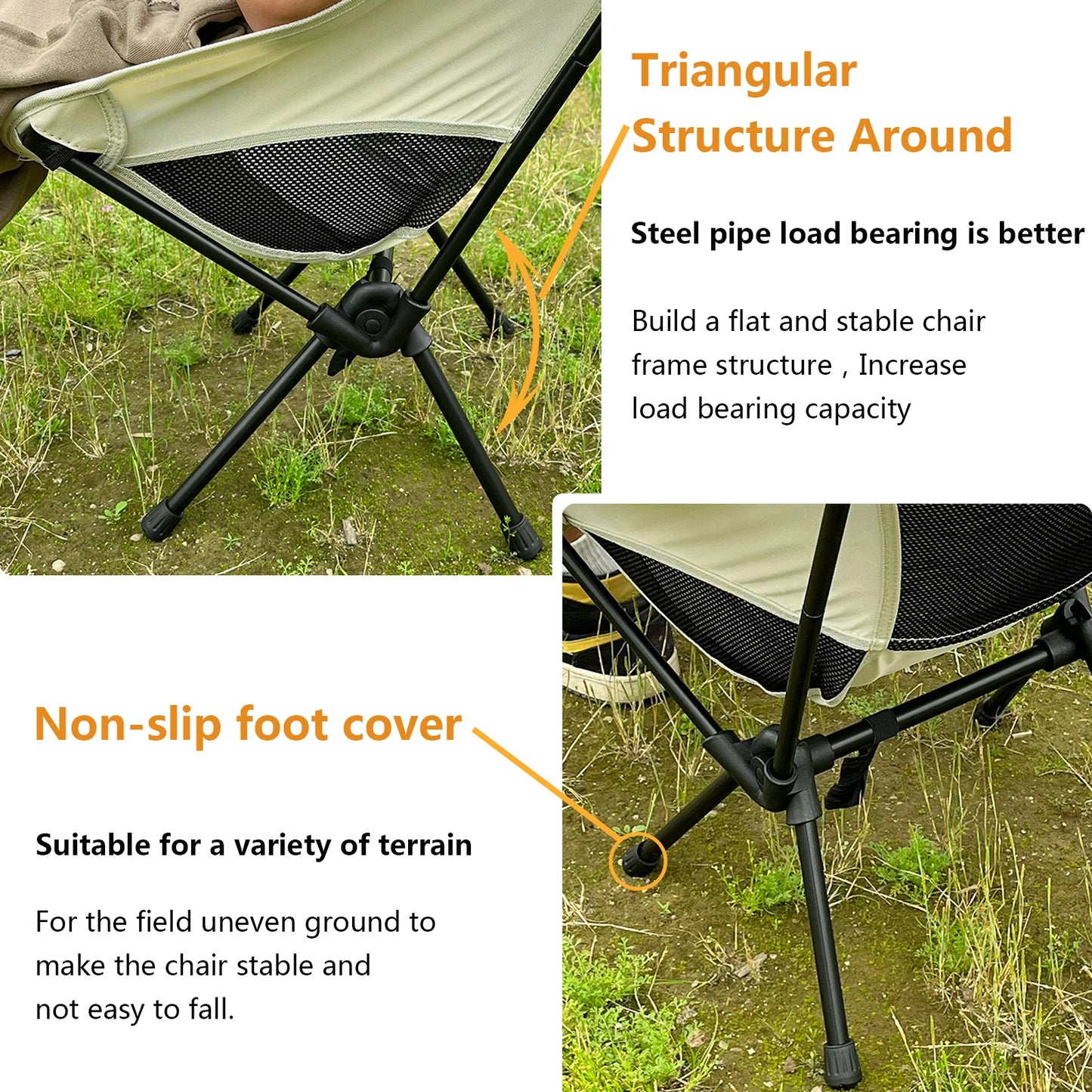 Travel Light with Our Ultralight Folding Moon Chair for Camping and Hiking