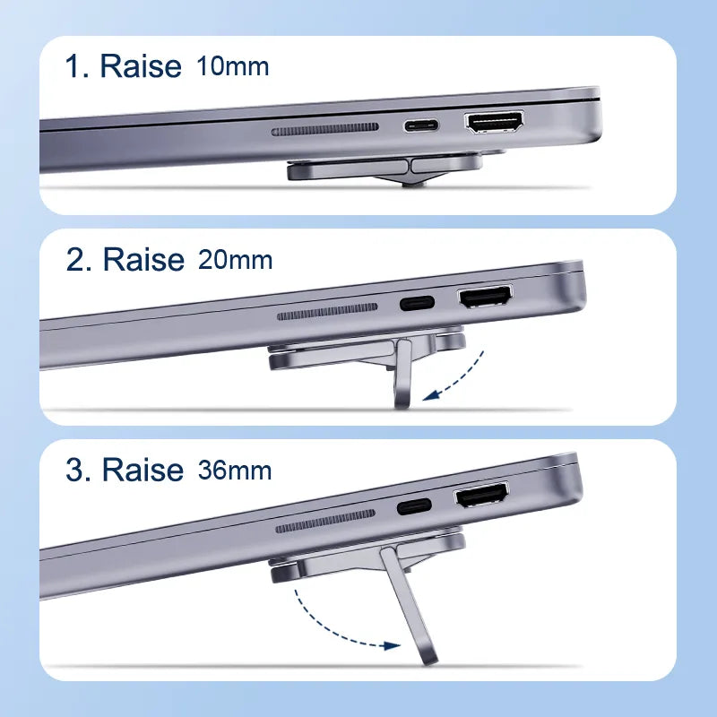 HAGIBIB Foldable Laptop Stand Riser for Portable Notebook, MacBook