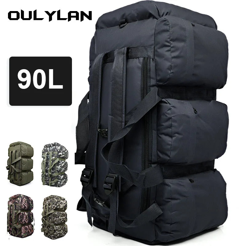 90L Men's Tactical Backpack: Waterproof, Super Capacity Mountaineering Bag – Perfect for Travel, Camping, and Outdoor Adventures!