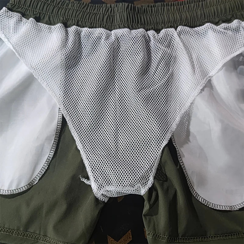 Stay Cool & Ready: Quick-Dry Swim Trunks with Zipper Pockets for All-Day Comfort
