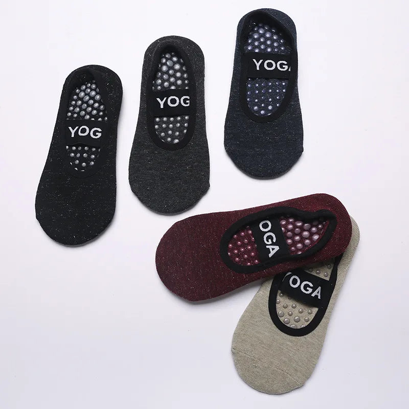 🧘‍♀️ Breathable Non-Slip Yoga & Pilates Socks for Women – Cotton, Backless, Silicone Grip – Ideal for Fitness, Ballet, Dance, Barre & Home Workouts