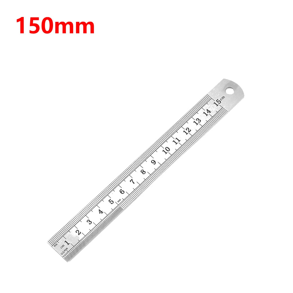 Stainless Steel Precision Ruler – Double-Sided Metric Measuring Tool (15cm–40cm)