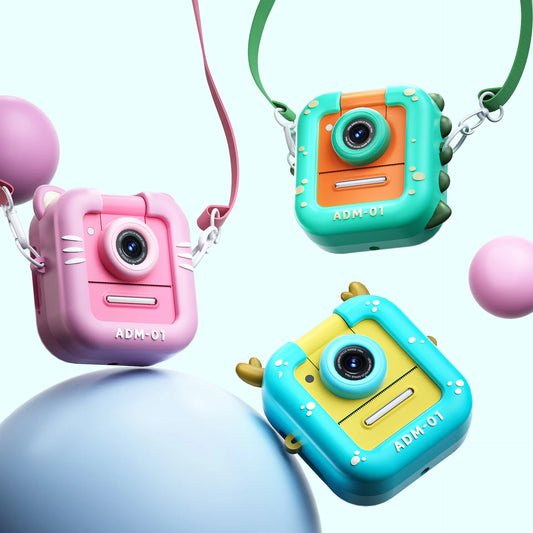 Kids Instant Print Digital Camera – Mini Portable Photography & Video Camera with Thermal Printing for Holiday & Birthday Gifts