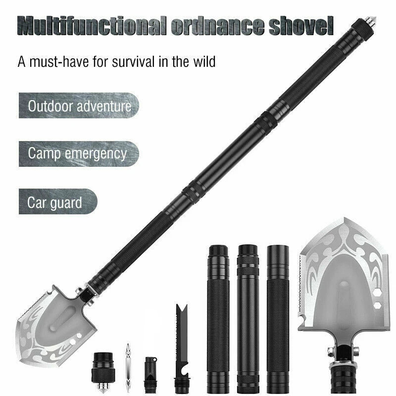 Unlock Versatility with the Multifunctional Shovel Ax Set - Your Essential Survival Kit, Featuring a Folding Tactical Hatchet, Spade, Tomahawk, and Portable Outdoor Tools for Camping and Garden Activities.