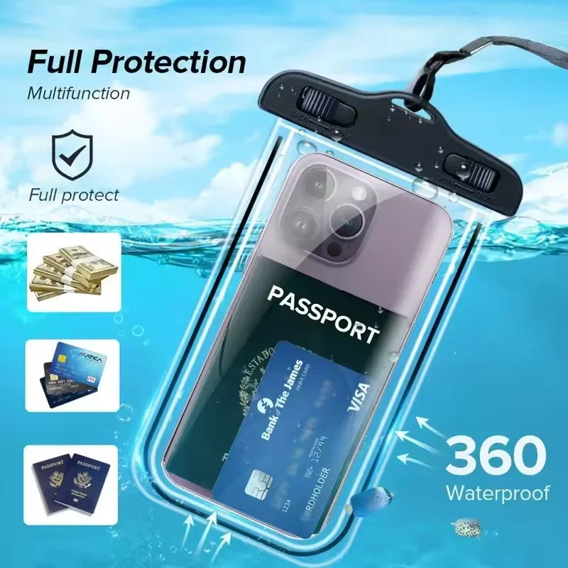 Floating Waterproof Phone Case – Airbag Swim Bag Cover for iPhone, Samsung, Xiaomi & More