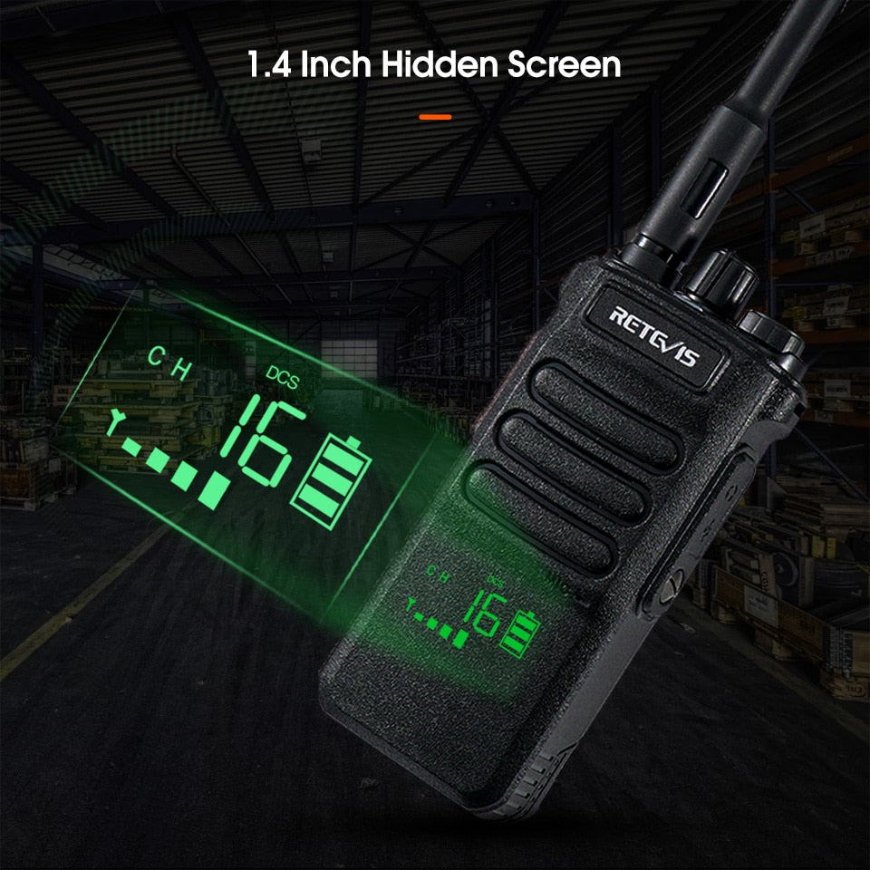 Long-Range Portable Communicator: 10W Retevis Two-Way Walkie Talkie Radio for Hunting, Fishing, and Camping