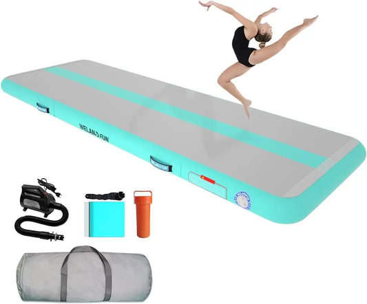 Inflatable Air Mat Tumble Track – Available in 10ft, 13ft, 16ft, and 20ft Sizes for Gymnastics and Tumbling Practice!