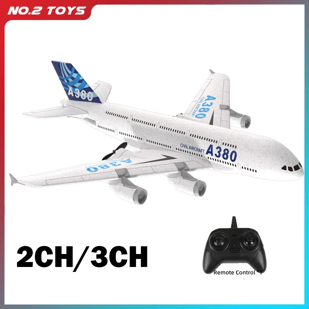 2.4G 4CH Remote Control Airplane – RC Glider with 6-Axis Gyro Stabilizer, Perfect for Kids and Beginners