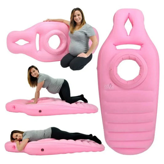 Inflatable Pregnancy Pillow & Yoga Mat – Maternity Full Body Sleeping & Support Mattress for Pregnant Women