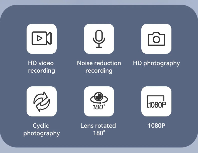 256GB Night Vision Mini Camera with Clip – 1080P HD Video + MP3 Audio Recorder + Intelligent Noise Reduction