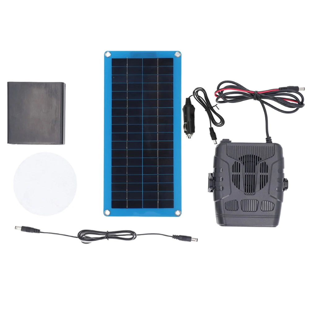 DC 12V 30W Solar Panel Powered Windshield Defogger Window Defroster Drying and Heating Car Solar Heater for Outdoor Camping Car