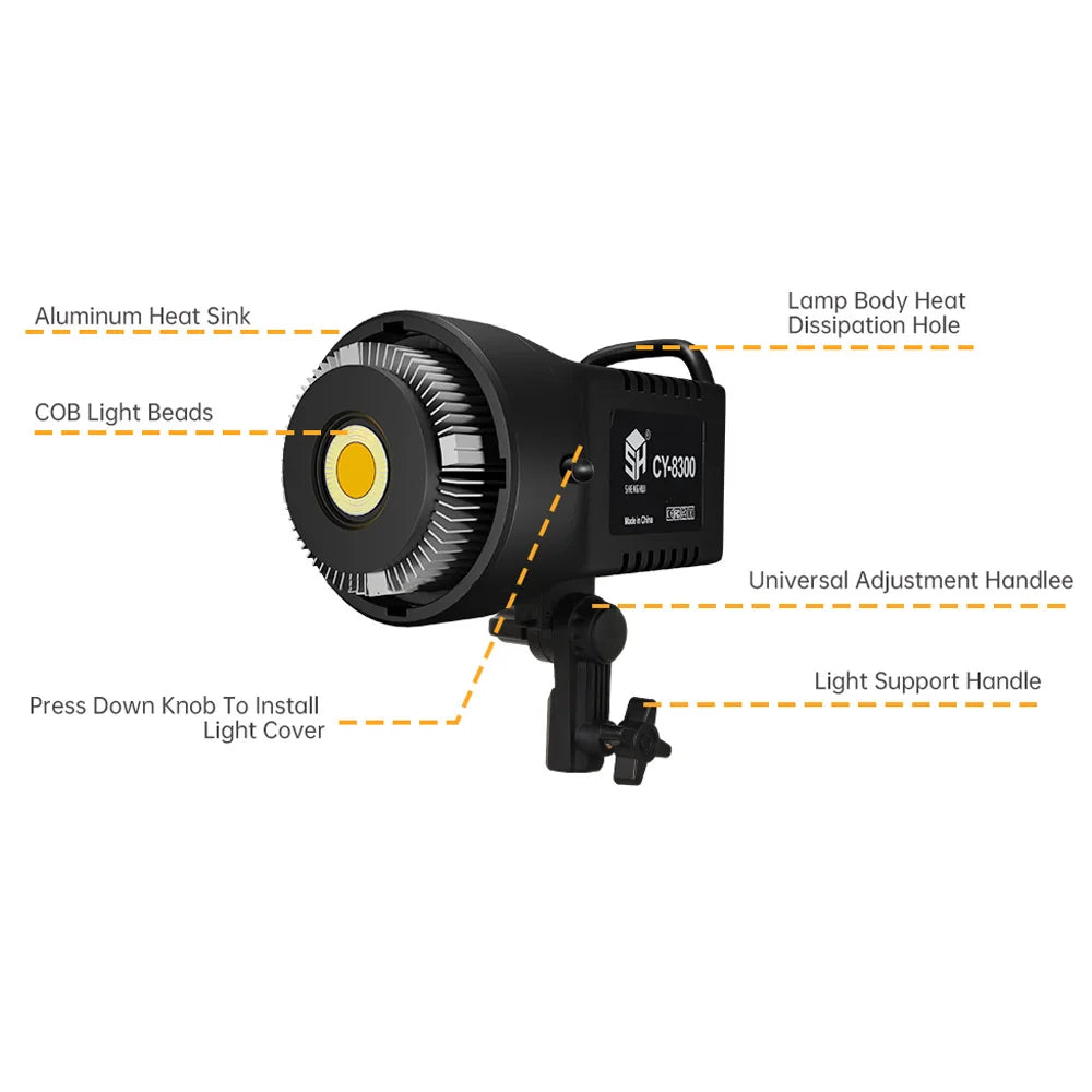 Capture Perfect Shots: 100W Daylight-Balanced LED Video Light for Photography & YouTube Live