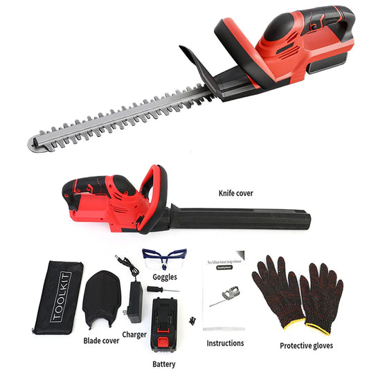 Tame Your Yard with Ease: 22” Cordless Hedge Trimmer + Battery & Charger Included
