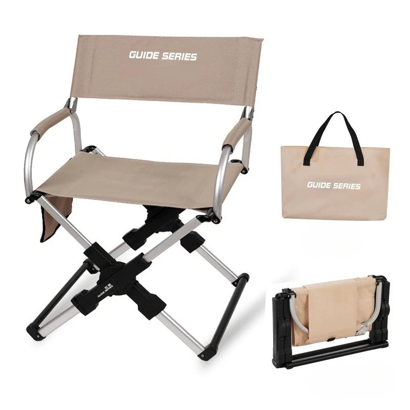 Portable Folding Camping Chair – Heavy-Duty Aluminum Alloy Frame for Fishing, Hiking & Outdoor Use
