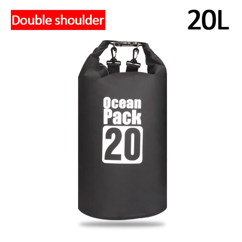 Waterproof Swimming Dry Bags: 500D Dry Sack Options in 2/5/10/15/20/30L for Boating, Fishing, Rafting