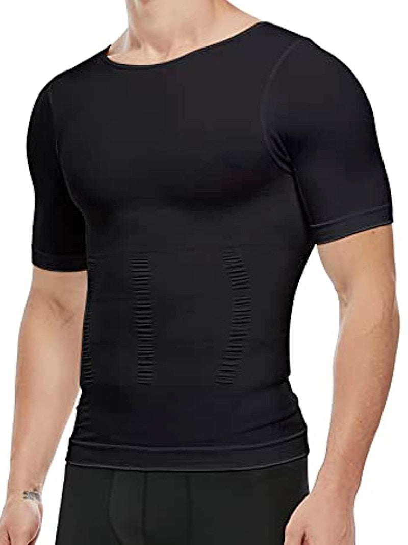 Enhance Your Gym Workout with a Slimming Body Shaper Vest Shirt: Abdominal Control and Tummy Compression for Men