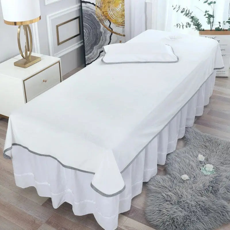 Soft Flannel Massage Table Sheet – Breathable, 100% Polyester Knit, Lightweight & Durable Spa Bed Cover