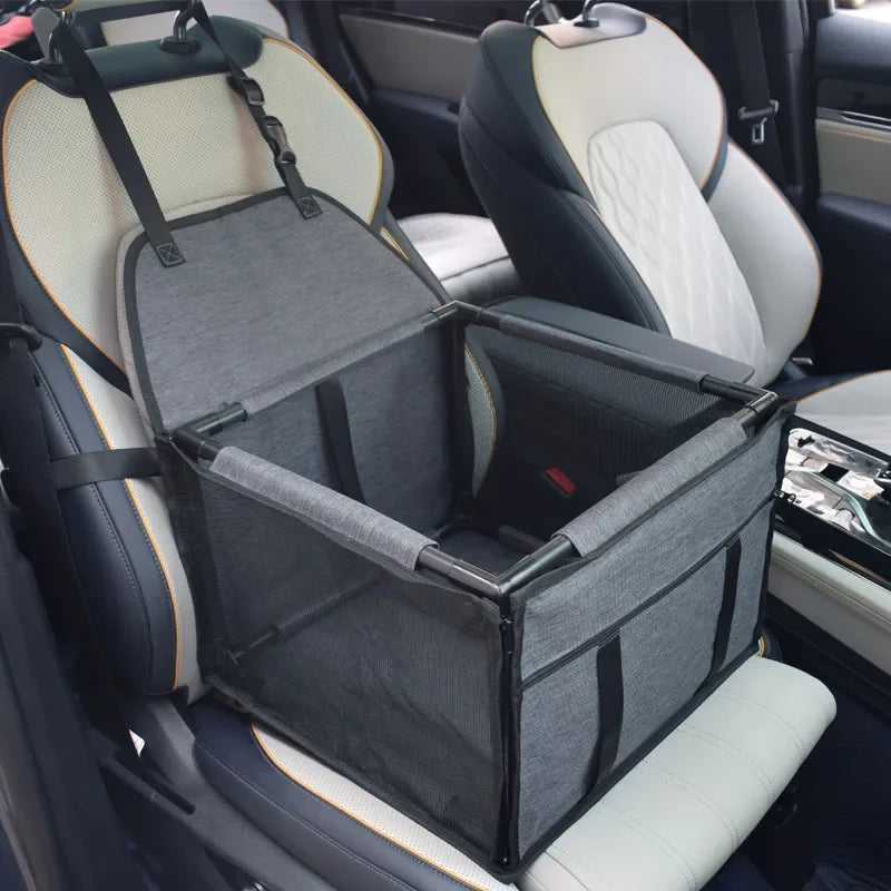 Waterproof Travel Dog Car Seat Cover – Hammock-Style Carrier Basket for Small & Medium Pets