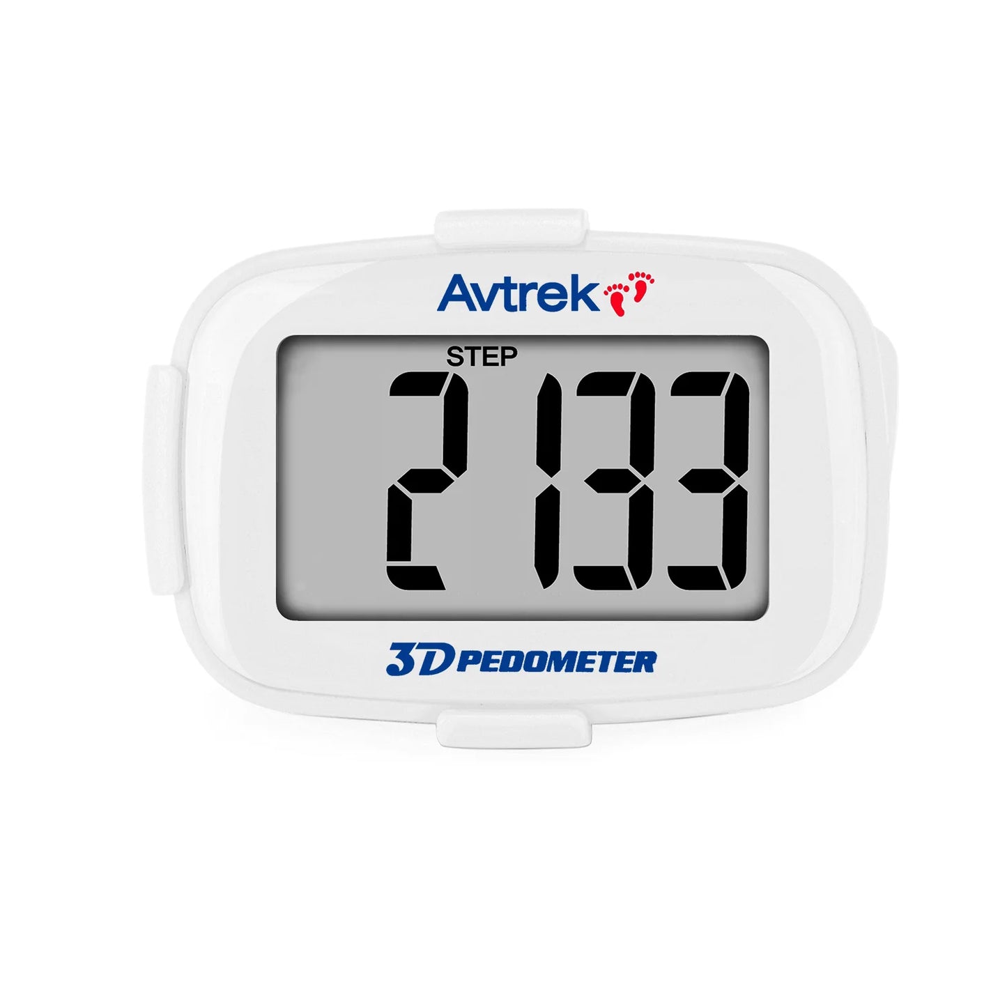 Avtrek 3D Mini Digital Step Counter Pedometer – Portable Pocket Step Tracker with Clock for Walking, Running, Outdoor Fitness