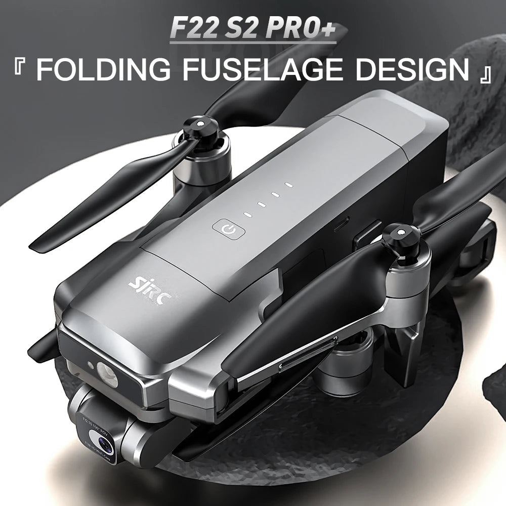 Experience Precision: SJRC F22 S2 PRO+ Drone with 4K EIS, GPS, 6KM Range, Obstacle Avoidance, and 40-Min Flight Time