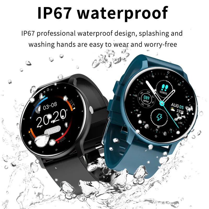 L02D Smart Watch: Full Touch Screen, IP68 Waterproof, Fitness Tracker, and Bluetooth Smartwatch for Men and Women in 2023