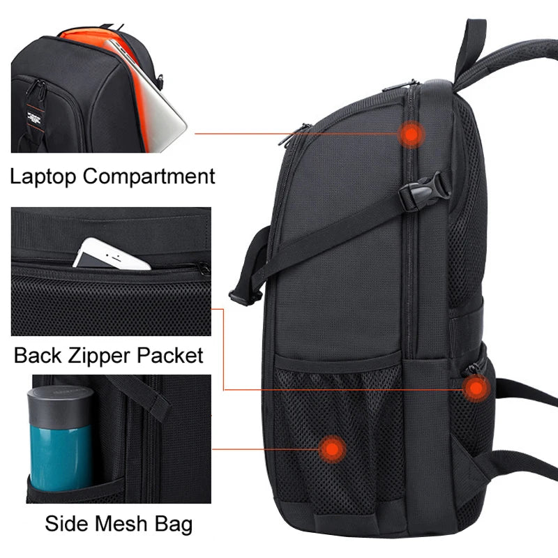 🎒 Large-Capacity Waterproof DSLR Camera Backpack with Tripod Holder & Rain Cover – For Canon, Nikon, Sony, Pentax & More