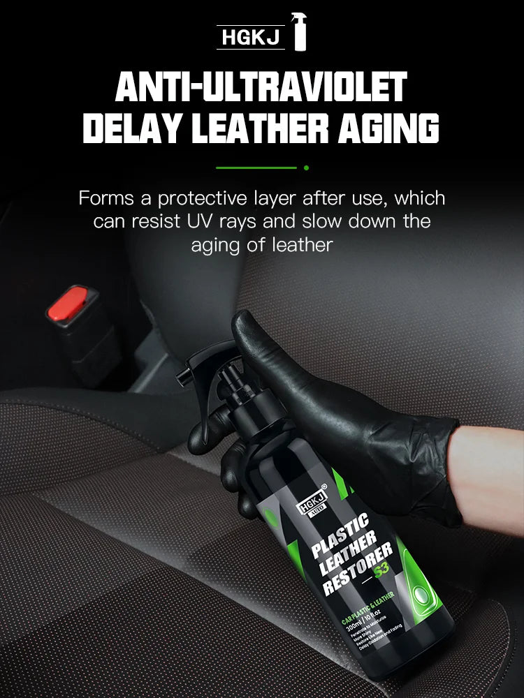 HGKJ S3 Interior Detailer – Quick Coat Restorer for Plastic & Leather Surfaces