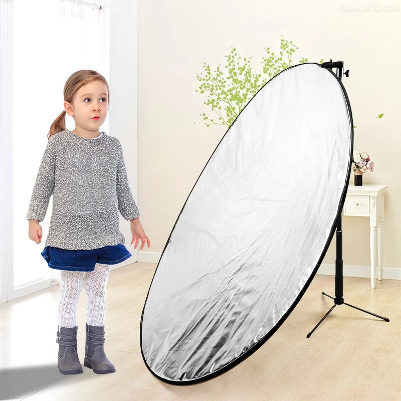 Ultimate 43-Inch Collapsible Reflector Kit with Clamp: Perfect for Studio Lighting and Photography