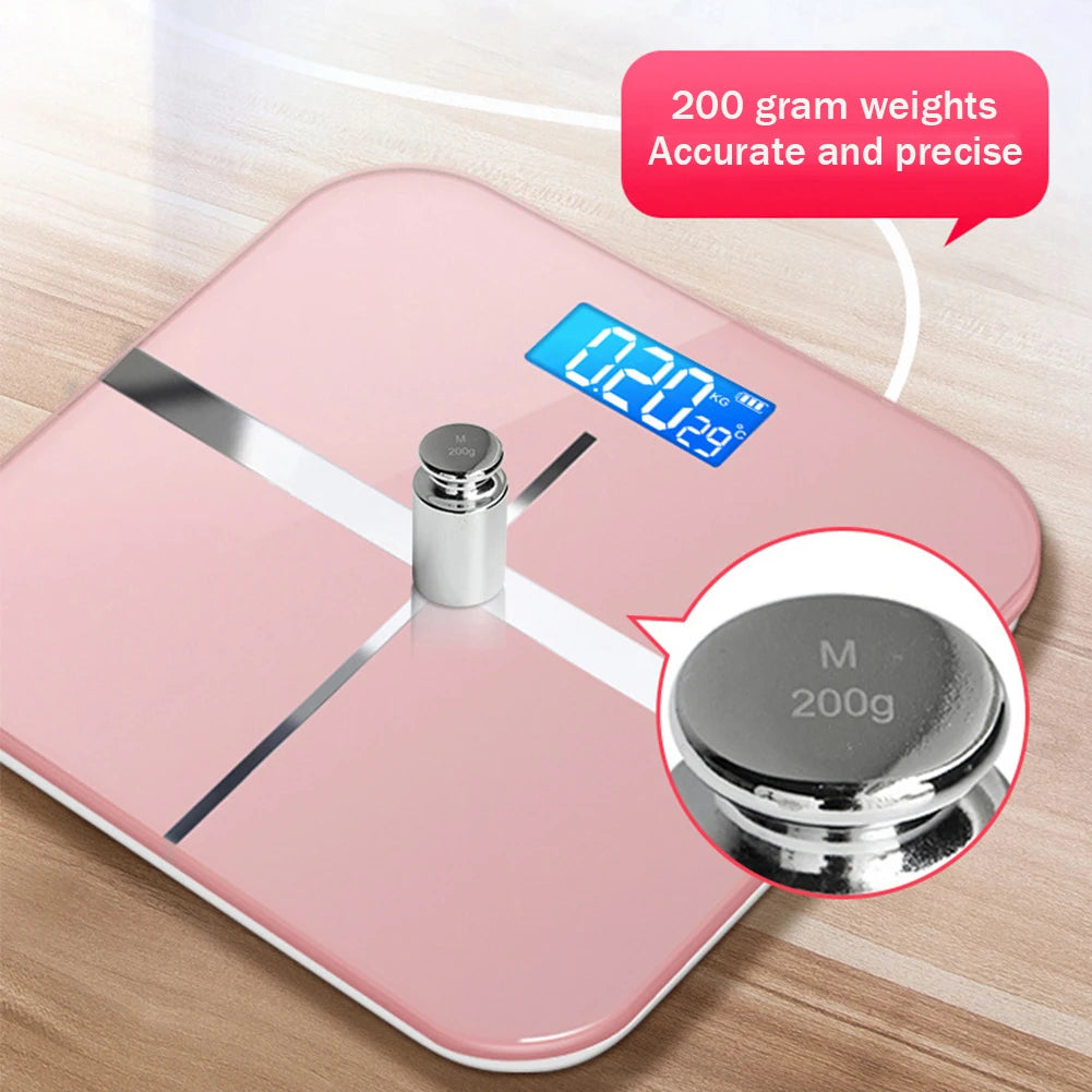 Intelligent Electronic Weight Scale – HD Display with Precision Measurement & Room Temperature Sensor for Home & Office