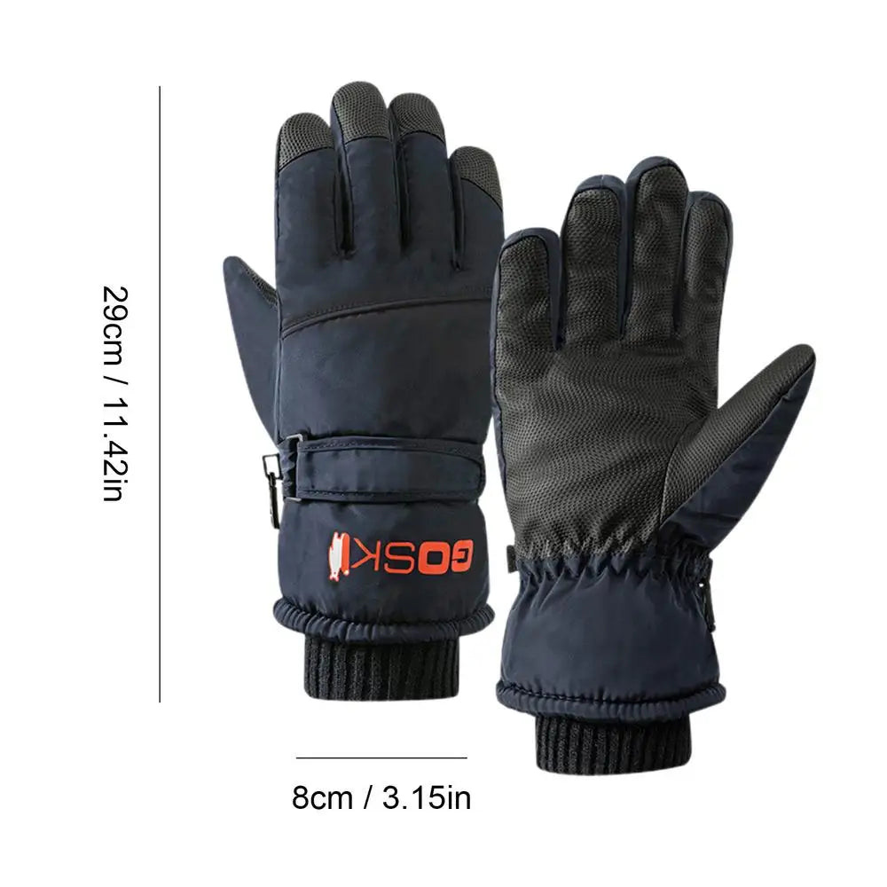 Unisex Waterproof Ski Gloves – -30 Degree Thermal Mittens with Touchscreen Capability for Snowboarding, Snowmobiling, and Motorcycling