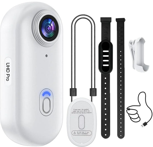 4K Wireless Pet Collar Camera – HD Video Recording Action Cam for Dogs & Cats, Outdoor Adventure or Gift Idea