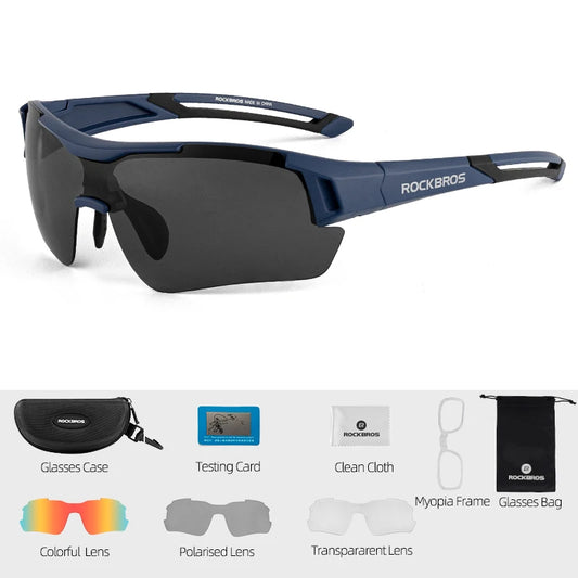 🚴‍♂️🕶️ ROCKBROS 3-Lens Adjustable Polarized Cycling Glasses
Versatile Performance Eyewear for MTB, Road, and Outdoor Sports