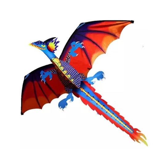 3D Dragon Kite for Kids – Colorful Outdoor Flying Toy with Long Tail, Perfect for Backyard Fun & Windy Adventures