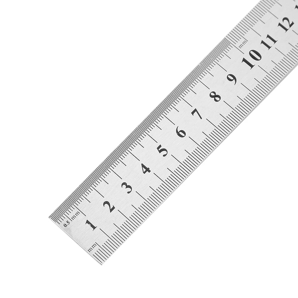 Stainless Steel Precision Ruler – Double-Sided Metric Measuring Tool (15cm–40cm)