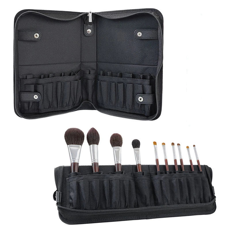 29-Hole Waterproof Makeup Brush Organizer – Professional Travel Cosmetic Bag & Toiletry Case for Women