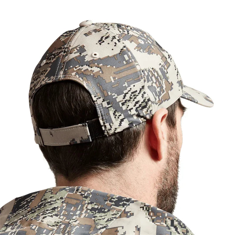 Hunting Print Baseball Cap – Adjustable Outdoor Hat with Camouflage Design
