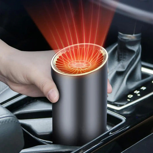 12V Portable Car Heater - Cup-Shaped Electric Fan for Windshield Defogging and Defrosting, Essential Car Accessory